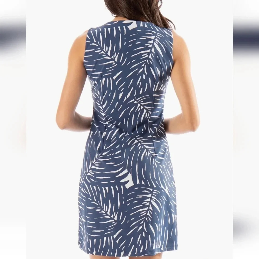 Maui Gold Ryder Dress in Palm Isle in Monomoy print - Picture 3 of 6